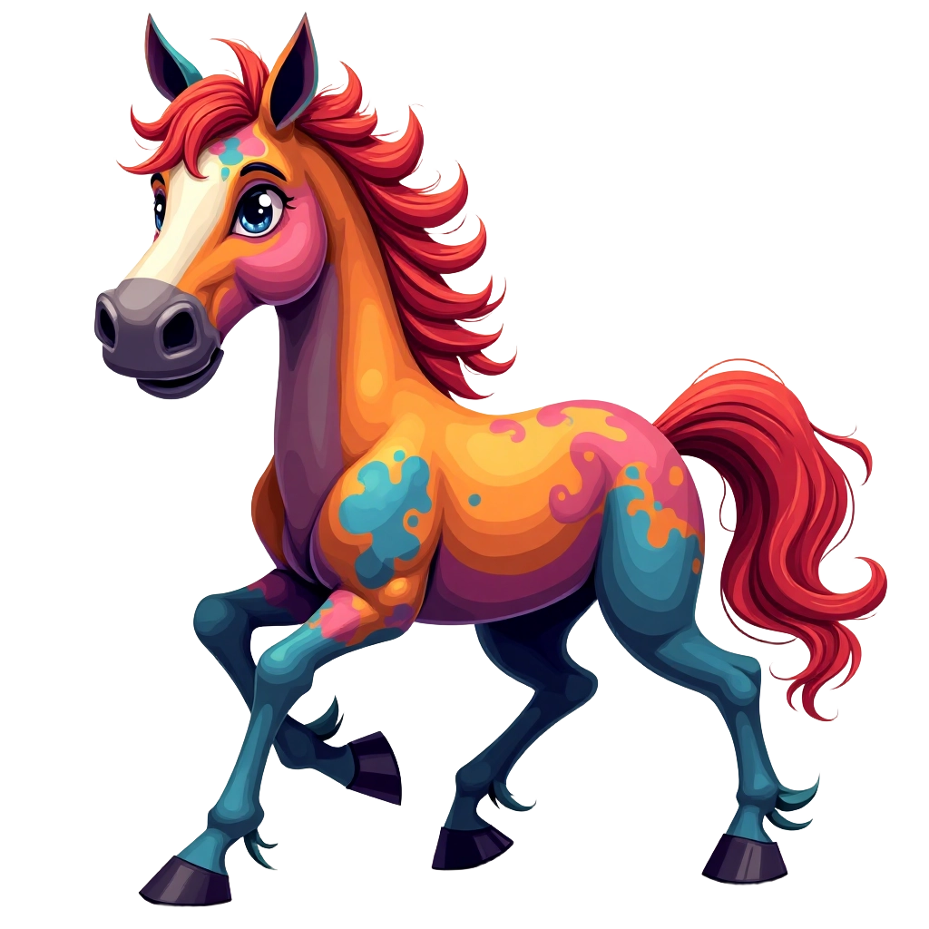 Colorful Fantasy Horse